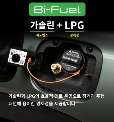 KGM 바이퓨얼 시스템 — 휘발유 + LPG